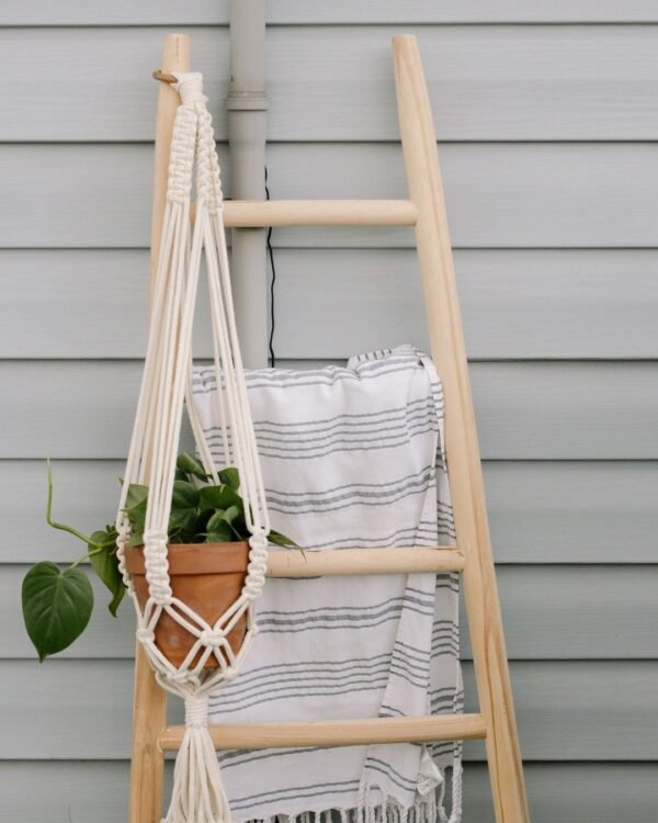 Macrame Hanging Planter with Pot
